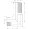 World Wide Fittings Male Flat Face O-Ring Bulkhead to Male Flat Face O-Ring 90 Deg. Union Elbow 4525X06X06 - alternate 2